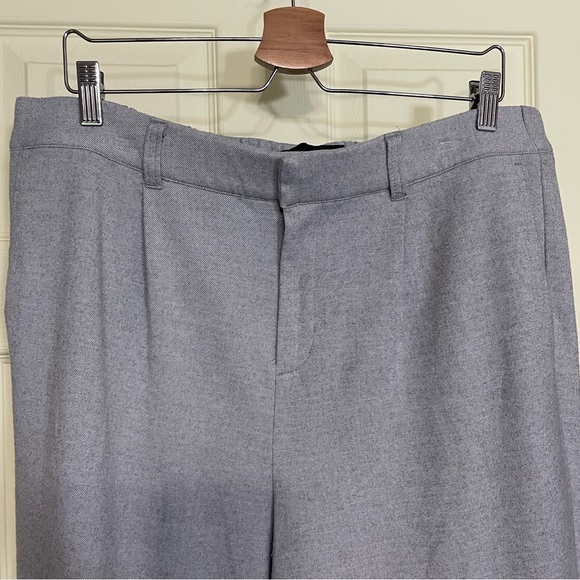 Torrid Studio Wide Leg Brushed Twill High Rise Pant Welt Pockets Grey Plus 14 S - Picture 8 of 13